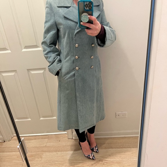 Rena Lange Jackets & Blazers - Rena Lange blue denim coat size6